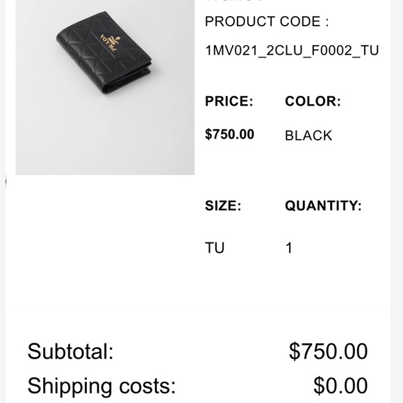 Prada Wallet - Picture 7 of 7